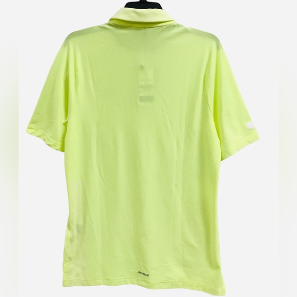 Adidas FJ9915 Men's Sports Aeroready Solar Volt Green Polo Shirt Top Size S - Picture 12 of 13